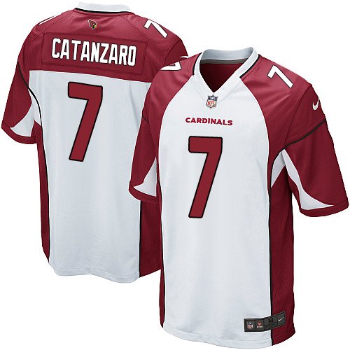 Youth Game Chandler Catanzaro Nike Jersey White Road - #7 NFL Arizona Cardinals